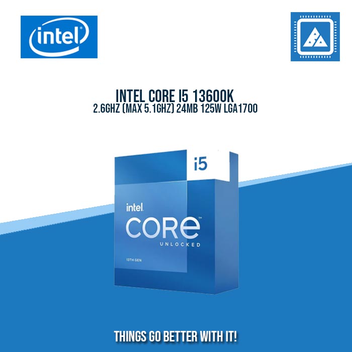 INTEL CORE I5 13600K 2.6GHZ (MAX 5.1GHZ) 24MB 125W LGA1700 INTEL CORE I5 13600K 2.6GHZ (MAX 5.1GHZ) 24MB 125W LGA1700